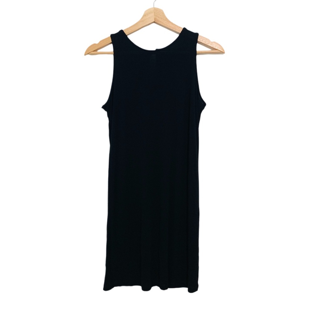 Vintage J. Crew Black Sleeveless Tank Dress Size 4 Basic Black Minimalist